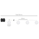 Outsunny 4-Pack Garden String Lights, Total 70ft 80 LED Globe Lights, Hanging Festoon Lights for Outdoor/Indoor, Party, Festival Docor wit Outdoor/Indoor
