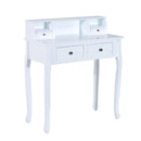 Dressing Table Vanity Make-Up 4 Drawers Dividers Console Desk Bedroom Furniture Nightstand Cosmetic Storage-White