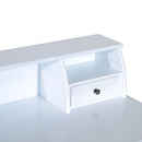 Dressing Table Vanity Make-Up 4 Drawers Dividers Console Desk Bedroom Furniture Nightstand Cosmetic Storage-White