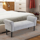 Bed End/Side Chaise Lounge Sofa - Grey