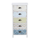 Storage Chest Unit, 46Wx34Dx94H cm-White