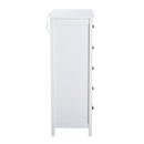 Storage Chest Unit, 46Wx34Dx94H cm-White