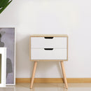 Side Cabinet, 50Wx40D x70H cm-Natural Wood Colour