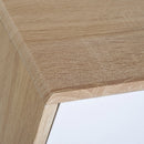 Side Cabinet, 50Wx40D x70H cm-Natural Wood Colour