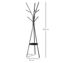 HOMCOM Coat Rack - Black