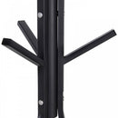 Free Standing Metal Coat Rack Stand 9 Hooks w/ Shelf - Brown