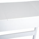 Dressing Table with Cushioned Stool, MDF, Pine-White