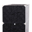 dIY Portable Wardrobe Closet, 111L x 47W x 145Hcm-Black/White