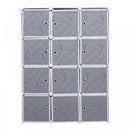 dIY Portable Wardrobe Closet, 111L x 47W x 145Hcm-Black/White