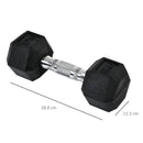 Hex Dumbbells Set Rubber Dumbbells Weight Lifting Equipment Fitness Home Gym