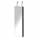 Mirror Jewellery Storage Cabinet w/LED Lights - Walnut