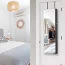 Mirror Jewellery Storage Cabinet w/LED Lights - Walnut