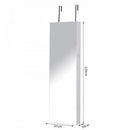 Mirror Jewellery Storage Cabinet w/LED Lights White