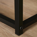 Bedside Cabinet with 2 Drawer Storage Unit, Unique Shape Bedroom Table Nightstand with Metal Base, for Living Room, Study Room, Dorm Unit and Base Home Office