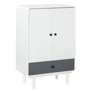Modern Cabinet Storage Organizer with Doors and Drawer for Bedroom & Living Room