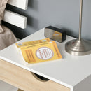 Bedside Table with Drawer and Shelf, Modern Nightstand, End Table for Bedroom, Living Room &