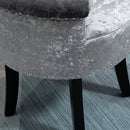 Dressing Table Stool with Rubber Wood Legs Ice Velvet Makeup Seat Dressing Chair High Elastic Sponge Chair for Living Room Fitting Room Bedroom w/