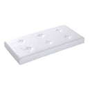 Folding Cream White Faux Leather Storage Cube Ottoman Bench Seat PU Rectangular Footrest Stool Box