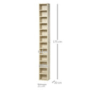 HOMCOM Multimedia Table - Pine Effect