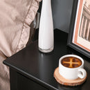 MDF 2-Tier Side Table w/ Drawer Black