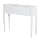 100Wx32Dx85H cm 3-Drawer Dressing Table Entrance Console Table Makeup Desk with Storage in-White