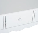 100Wx32Dx85H cm 3-Drawer Dressing Table Entrance Console Table Makeup Desk with Storage in-White