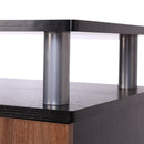 TV Unit 120Lx40Wx52.2H cm Wooden Cabinet Stand Storage Unit Console Living Room Entertainment Center Media Furniture-Black