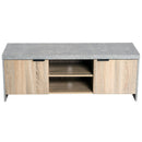 Wooden TV Stand Cabinet Home Media Center DVD CD Storage Unit Entertainment Station Living Room Furniture 120Lx40Wx44cm-Grey