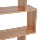 S-Shaped Shelf, 6-Tier,192H cm-Maple Colour