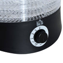 HOMCOM Fruit & Vegetable Dryer 5 Tray 280W - Black