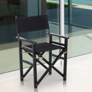 Wooden Director's Folding Chair,56L-Black