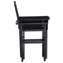 Wooden Director's Folding Chair,56L-Black