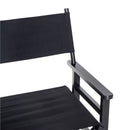 Wooden Director's Folding Chair,56L-Black