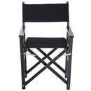 Wooden Director's Folding Chair,56L-Black