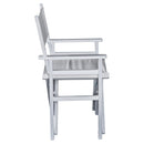 Wooden Director's Folding Chair,56L-White