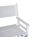 Wooden Director's Folding Chair,56L-White