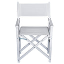 Wooden Director's Folding Chair,56L-White