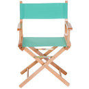 Wooden Director's Folding Chair-Green/Natural Wood