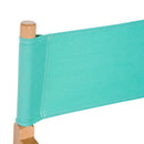 Wooden Director's Folding Chair-Green/Natural Wood