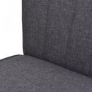 Modern Double Seat Sofa Bed Loveseat Couch Compact Padded Linen Wooden Legs-Dark Grey