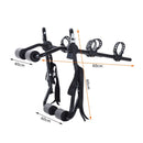 Outsunny 2 Bicycles Car Carrier Rack-Black