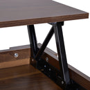 Coffee Table, 50/63H cm-Natural Wood Grain Colour