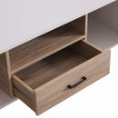 TV Stand, 120Lx40Wx44.5H cm-Oak/White Colour