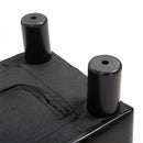 PU Faux Leather Footstool Ottoman Cube w/ 4 Plastic Legs Black