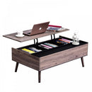 Particle Board Lift-Top Storage Coffee Table Wood Tone