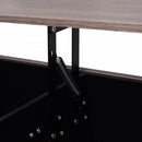 Particle Board Lift-Top Storage Coffee Table Wood Tone