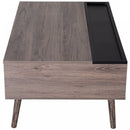 Particle Board Lift-Top Storage Coffee Table Wood Tone
