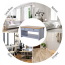 MDF Rustic 2-Drawer Coffee Table Grey