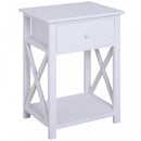 Home Living End Table-White 40Lx30Wx55H cm