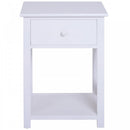 Home Living End Table-White 40Lx30Wx55H cm